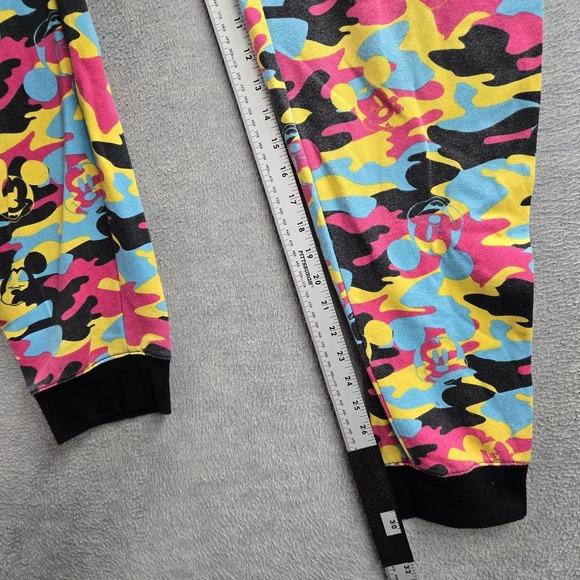 Disney Women Pants M Multicolor Camouflage Sweatpants Mickey Mouse Pajama Pants - Picture 8 of 11